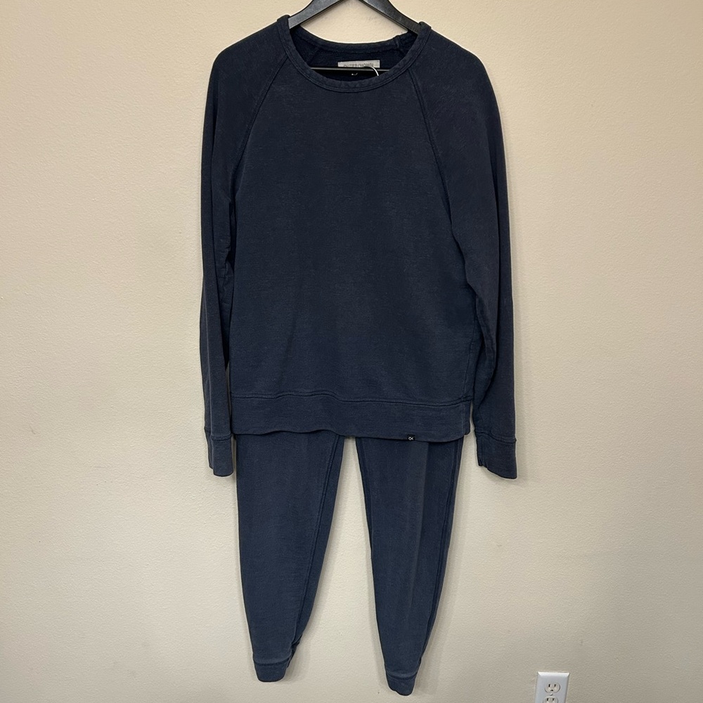 Outerknown Men’s blue sweatshirt and sweatpants